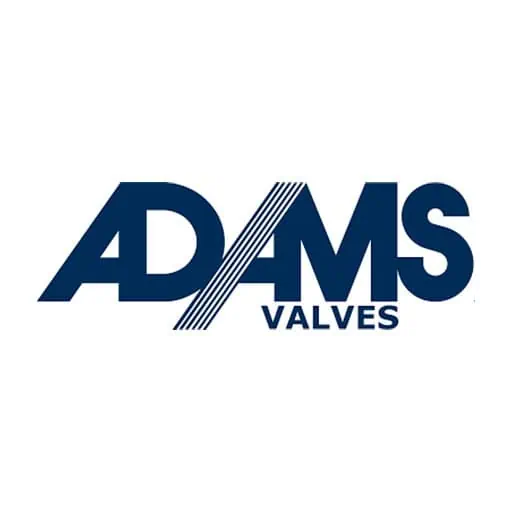 Logo de Adams Valve, fabricante de válvulas industriales para servicios críticos
