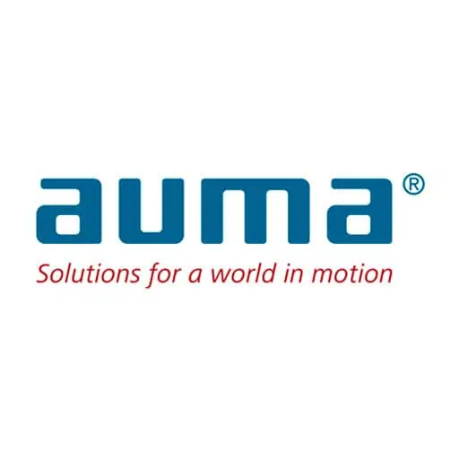 Logo de AUMA, fabricante de actuadores eléctricos para automatización industrial